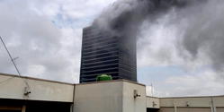 JUST IN: Fire guts Abuja’s World Trade Centre (Video)