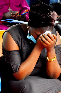 PHOTOS: Tears, tributes galore as Flying Officer Arotile is buried with full military honour