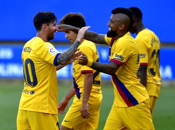 Messi scores twice as Barca finish with five-goal rout over Alaves