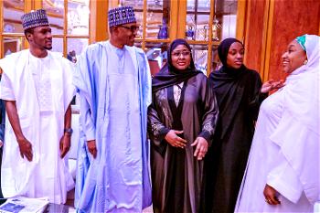 PHOTOS: Buhari celebrates Eid-el Kabir with family in State House