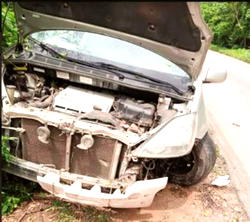 AUTO CRASH: Ondo only female lawmaker escapes death by whiskers