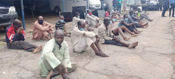 Kaduna Police Parade 217 Kidnappers, Bandits, Robbers