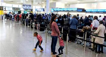 Finally, 296 Nigerians stranded in London, arrive Abuja