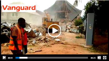 VIDEO: Govt pulls down house of man who demolished Enugu Airport’s fence