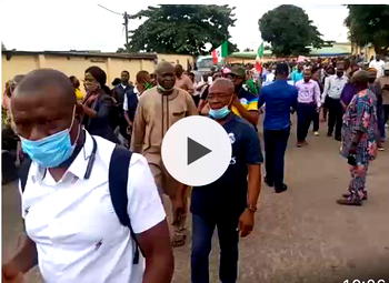Breaking: FAAN staff protest against planned concession of federal airports (VIDEO)