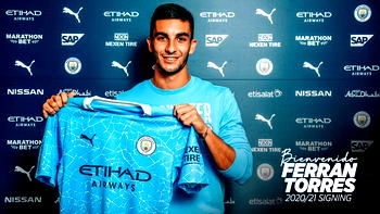 Manchester City sign winger Ferran Torres from Valencia