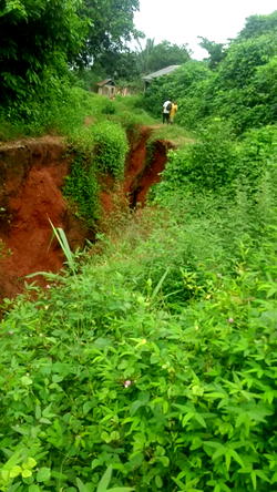 Gully erosion swallows Imo community