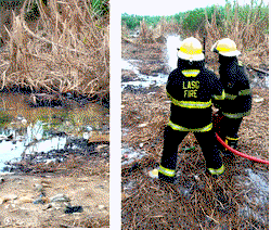 Firemen prevent inferno at site of vandalised NNPC’s pipeline in Lagos