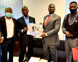 Ned Nwoko presents Malaria Project to Minister of State for Petroleum (photos)