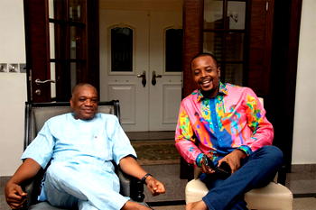 Senate Chief Whip, Orji Kalu visits Stanel Boss, Uzochukwu