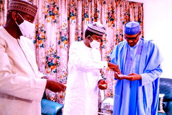 Solid Minerals: President Buhari receives briefing from Gov Matawalle (photos)