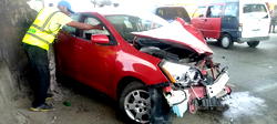Three rescued unhurt in Lagos auto crash