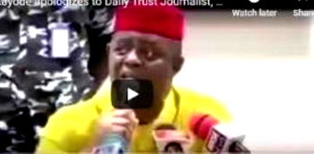 NEW VIDEO: Fani-Kayode apologises to Daily Trust Journalist, begs Nigerians, his political mentors for forgiveness