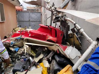 Helicopter crashes into Lagos building, leaves two dead, one hospitalised (updated)