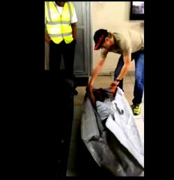 STRANGE: Pilot of ill-fated Helicopter in Lagos seen in a body bag hours before flight (VIDEO)