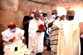 You’ve been crowned by God: Obaseki bags chieftancy title in Oshiomhole’s LGA