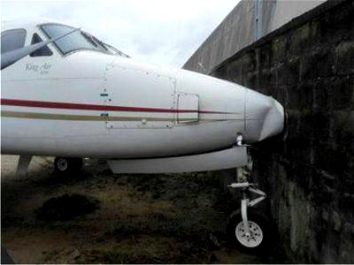 Plane crashes into fence at Lagos airport