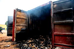 Ondo 2020: Pictures of the 5,100 burnt card readers meant for Ondo gov election