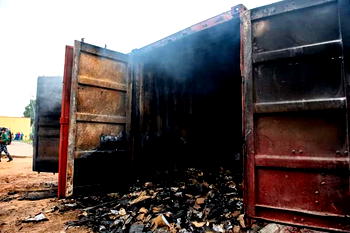 Ondo 2020: Pictures of the 5,100 burnt card readers meant for Ondo gov election