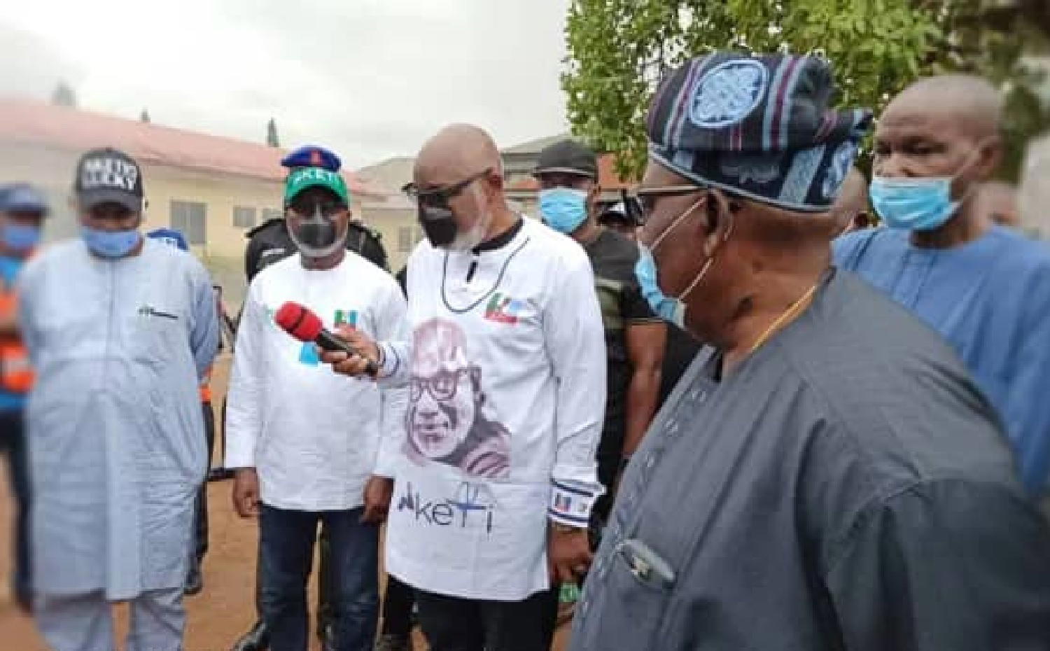 ONDO INEC FIRE: Akeredolu visits office describes fire incident unfortunate, shocking