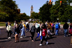 Coronavirus infection rates soar in US college towns as students return
