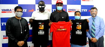 Kanu endorses Simba TVS