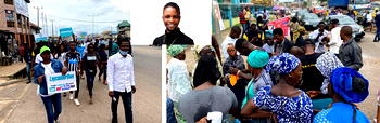BBNAIJA: Ogun youths march for Laycon, give out airtime for voting