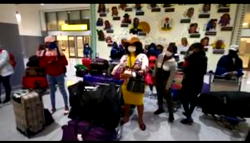 VIDEO: 27 stranded Nigerian girls evacuated from Lebanon arrive Abuja