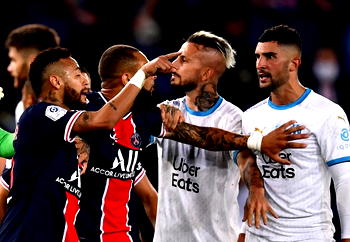 PSG stand by Neymar after Marseille red card