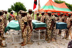 Army buries 2 Corporals & Private Soldier killed alongside Late Col DC Bako in Boko Haram ambush