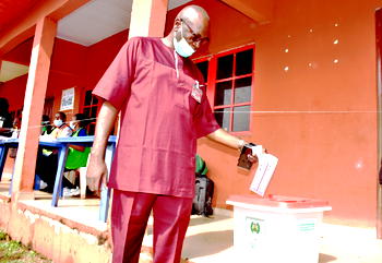Edo 2020: Ize-Iyamu votes hopes for victory