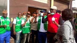 VIDEO: NLC members in Lagos march after suspending nationwide strike