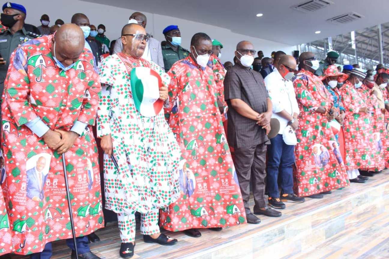 Wike, Obi, others storm Benin for PDP rally