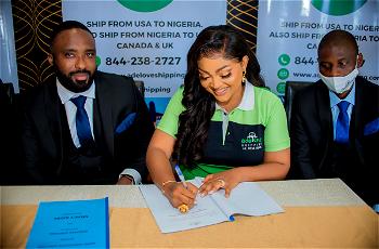 Mercy Aigbe secures Brand Ambassador contract deal with Adelove Shipping