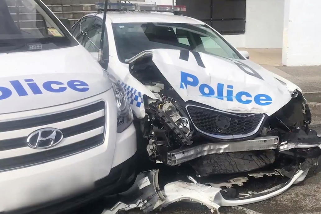 Man nabbed with $145m worth of meth after crashing into cop cars ...