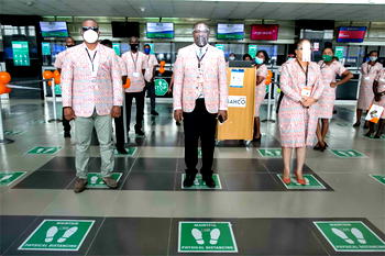 SAHCO introduces Ankara uniform for operational staff, builds sanitizing station 