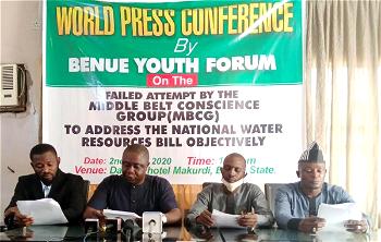 Benue youths, vigilante group caution FG against water Resources bill, Miyetti Allah vigilante
