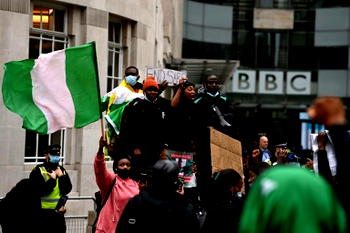 #EndSARS: Hundreds protest in London against Nigeria’s police brutality