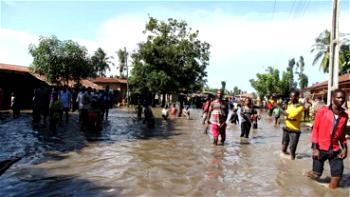 Oba’s palace submerged in flood, scores of residents rendered homeless in Ekiti