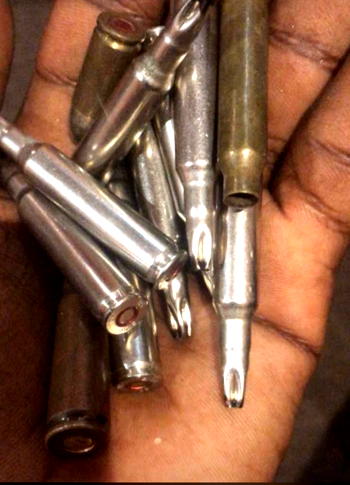 PHOTO: #EndSARS protester displays bullets fired at #LekkiMassacre
