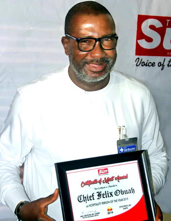 Sun award: I’ll continue to champion hospitality, tourism in Nigeria – Obuah