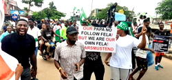 EndSARS protesters shut down Makurdi