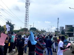 #EndSARS: Youth protest against police brutality in Anambra