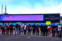 VIDEOS/PHOTOS: #EndSARS protesters block Lekki tollgate