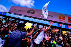 PHOTOS: Lagos governor Sanwo-Olu at #EndSARS protest