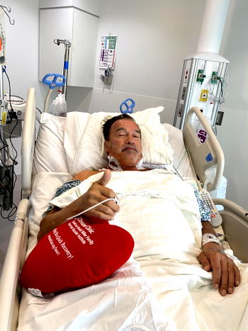 Arnold Schwarzenegger feeling fantastic after heart surgery