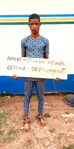Police arrest man, 21, for defiling 13 years old girl in Ogun