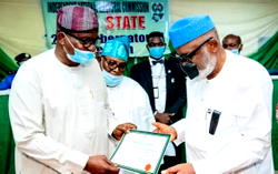 PHOTO: INEC presents certificate of return to Akeredolu