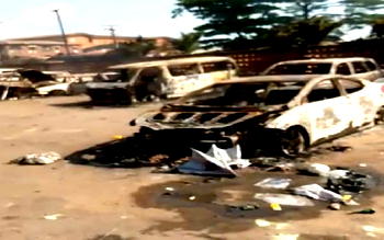 #EndSARS protest: Ajeromi Ifelodun LGA, 20 vehicles razed