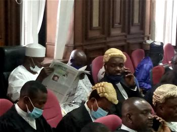 [PHOTOS] Pension Fraud: Maina absent in court, his surety, Ndume, present